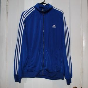 Adidas Racing Blue Track Jacket Classic Stripes